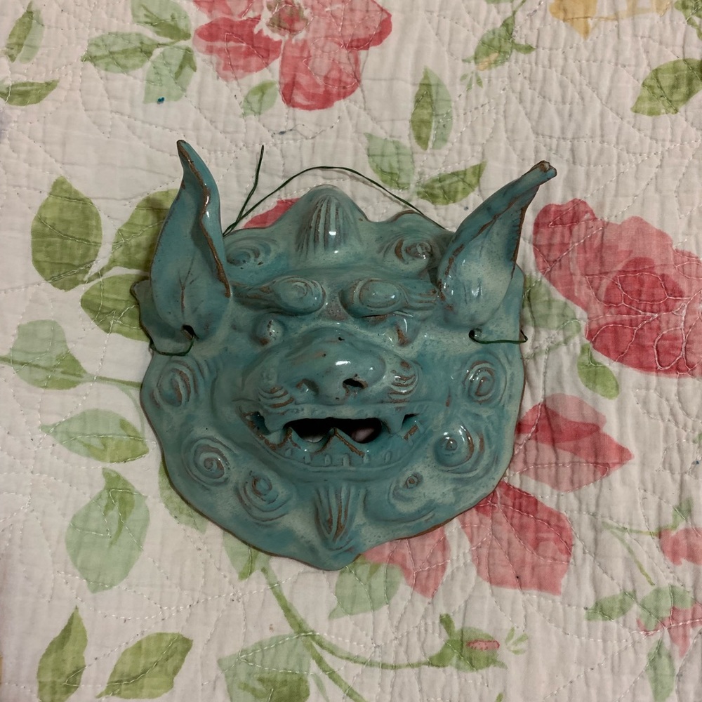 Vintage Japanese Oni Noh Mask